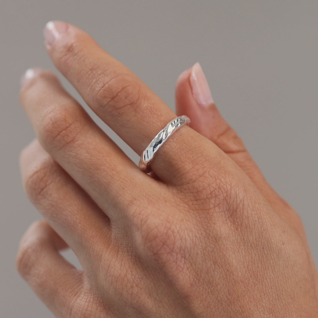 Bornholm Simple Ring, 925S Sterling silver plated