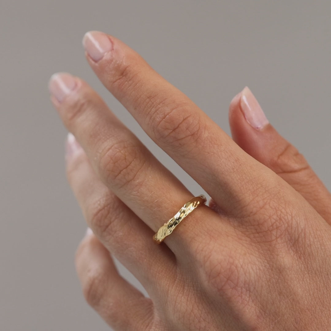 Bornholm Simple Ring, 18K Goldplated
