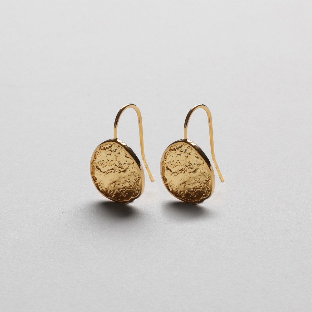 Bornholm Earhook, 18K Goldplated, Ø8MM