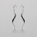 Ripple Statement Earring, 925S Sterling silver plated